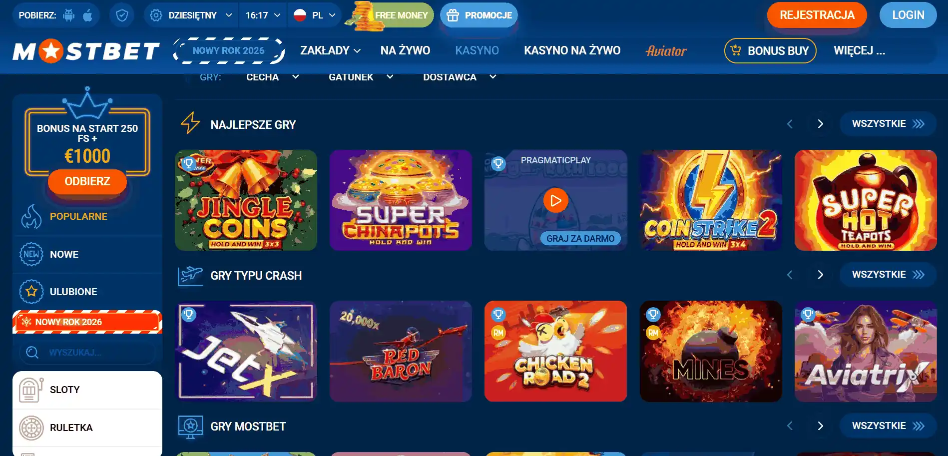 gry kasyna mostbet