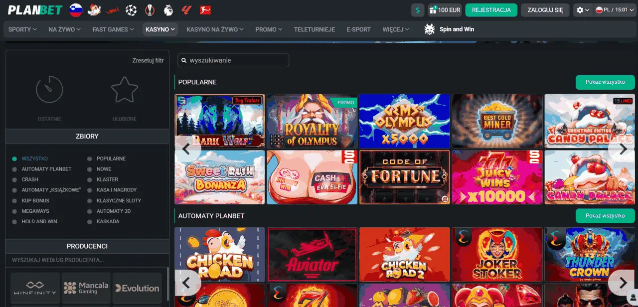 gry kasyna planbet